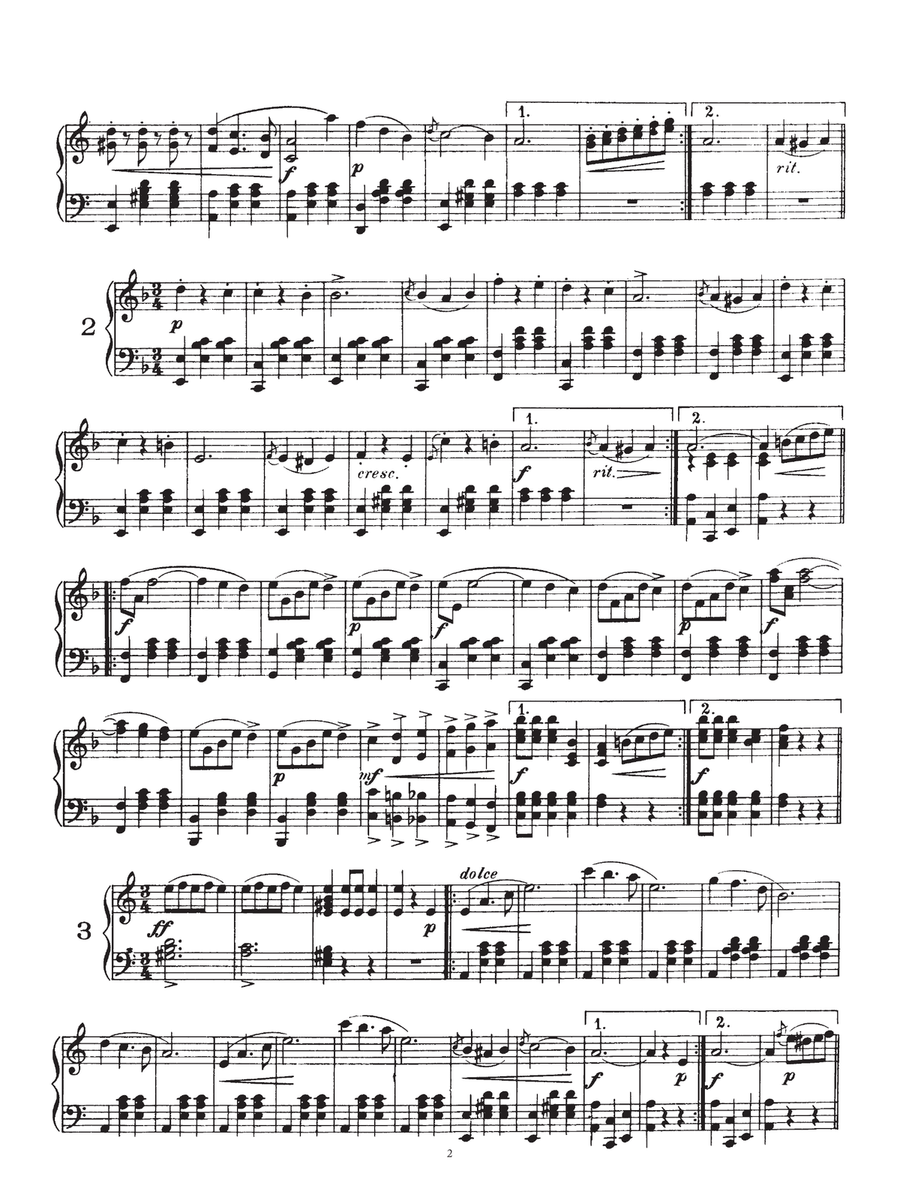 Danube Waves Piano Solo scores gallery preview page 2