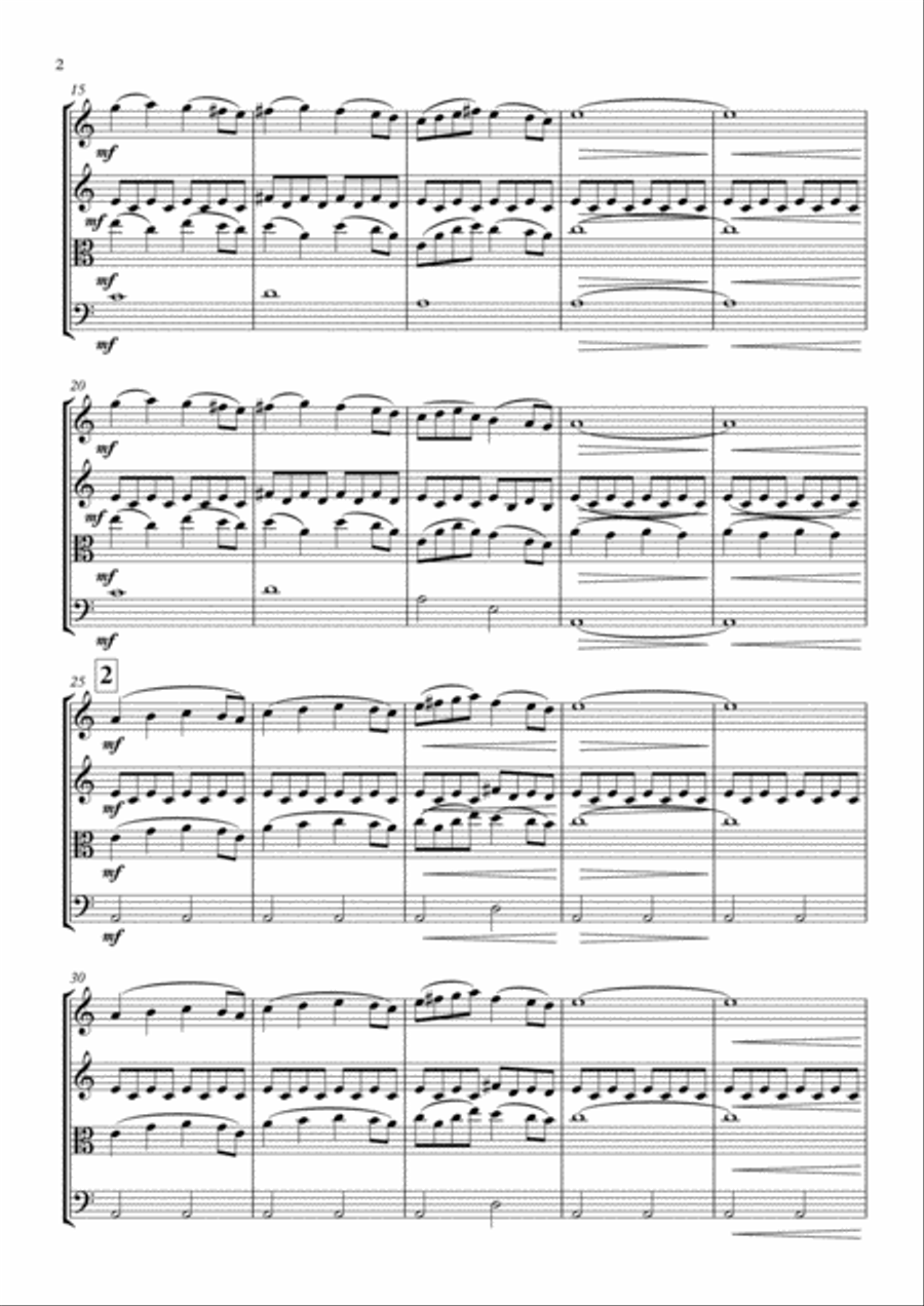 My Life Before Me String Quartet scores gallery preview page 3