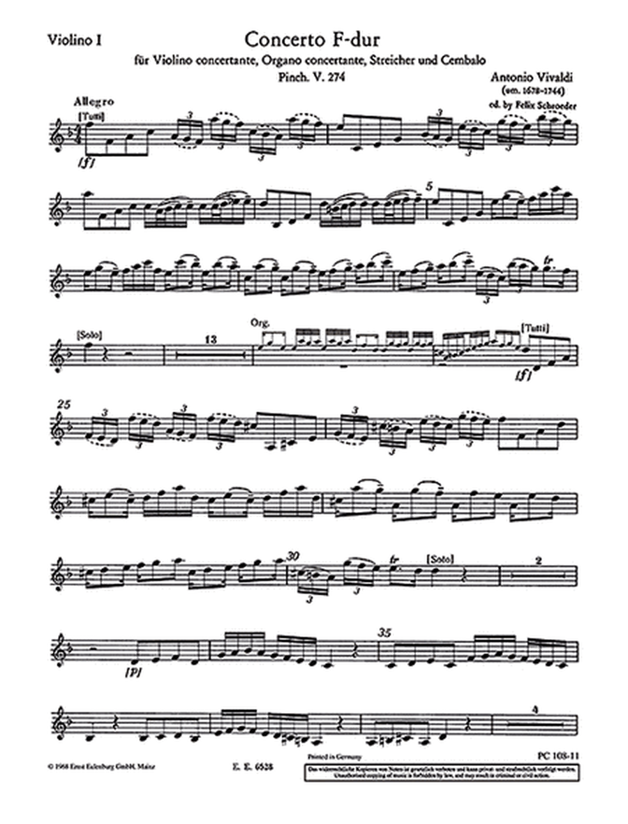 Concerto in F Major Op. 64, No. 4, RV 542/PV 274