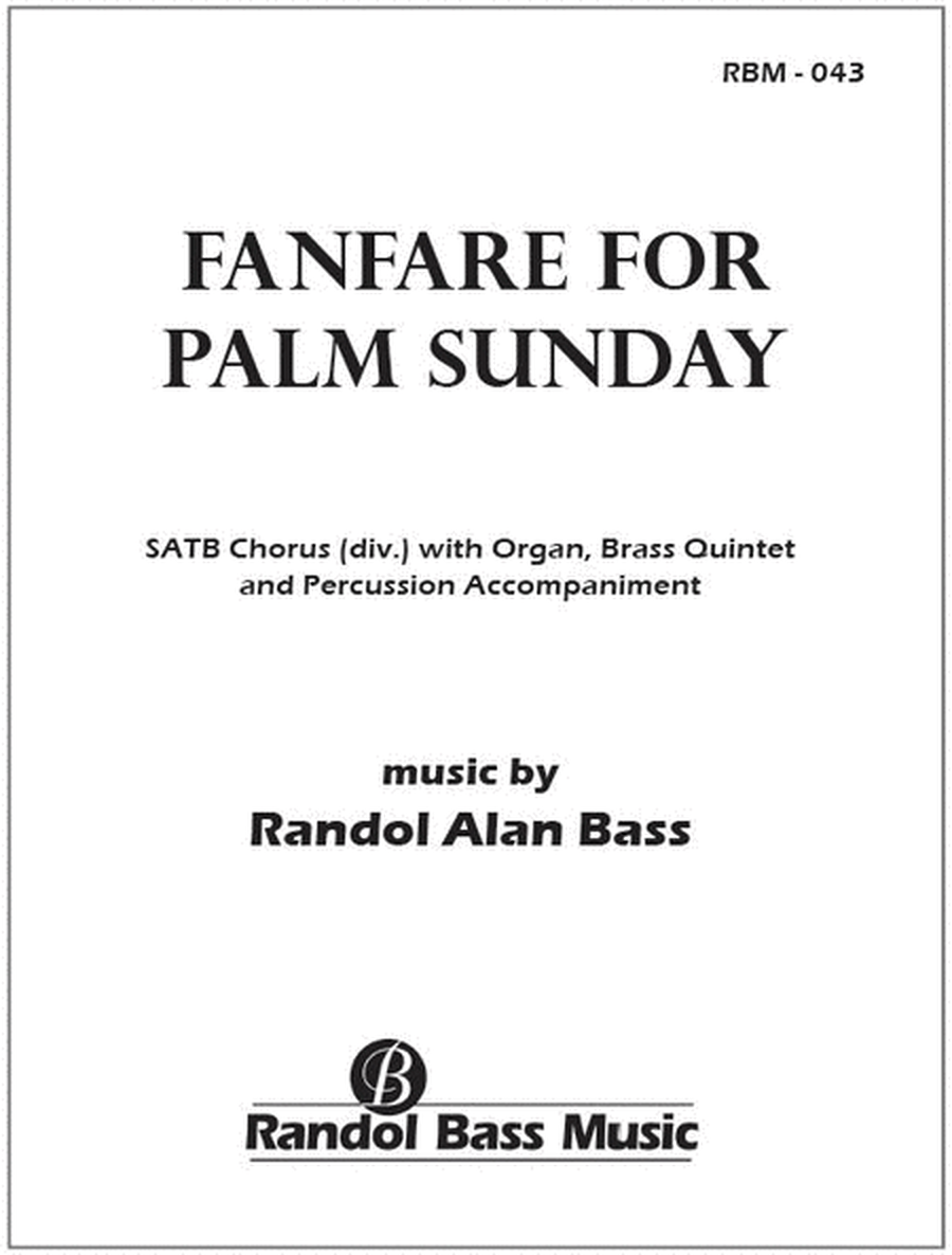 Fanfare for Psalm Sunday (Choral Score) image number null