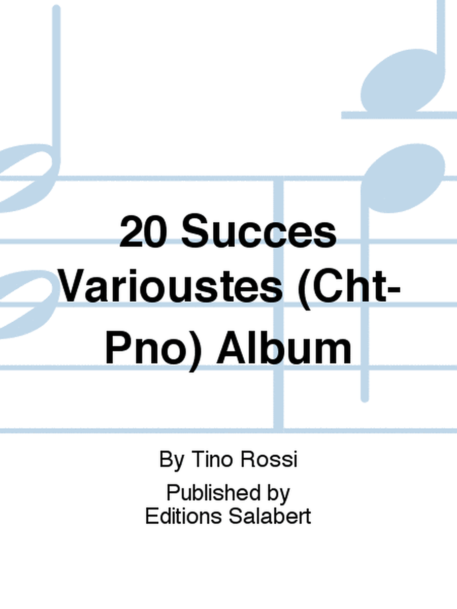 20 Succes Varioustes (Cht-Pno) Album