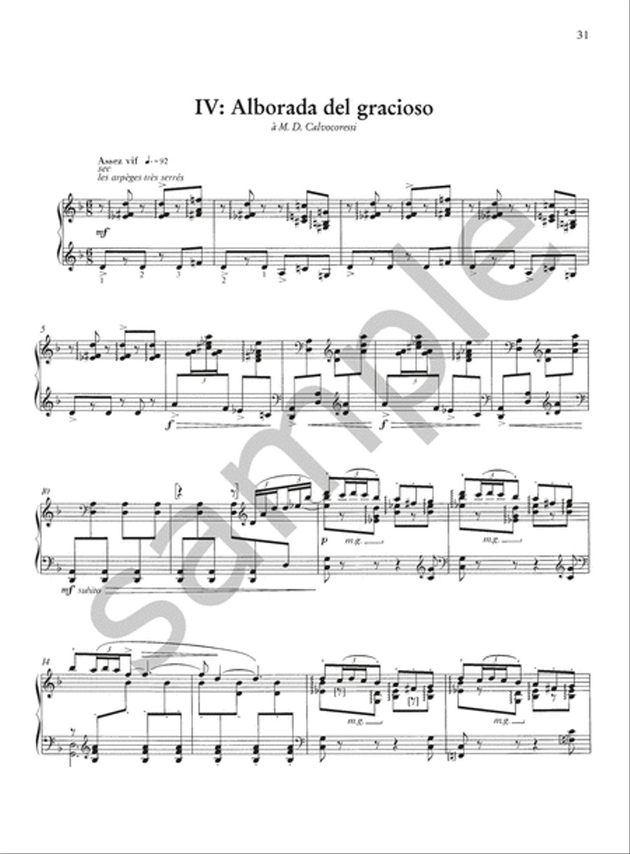 Miroirs for Piano Miroirs for Piano Piano scores gallery preview page 6
