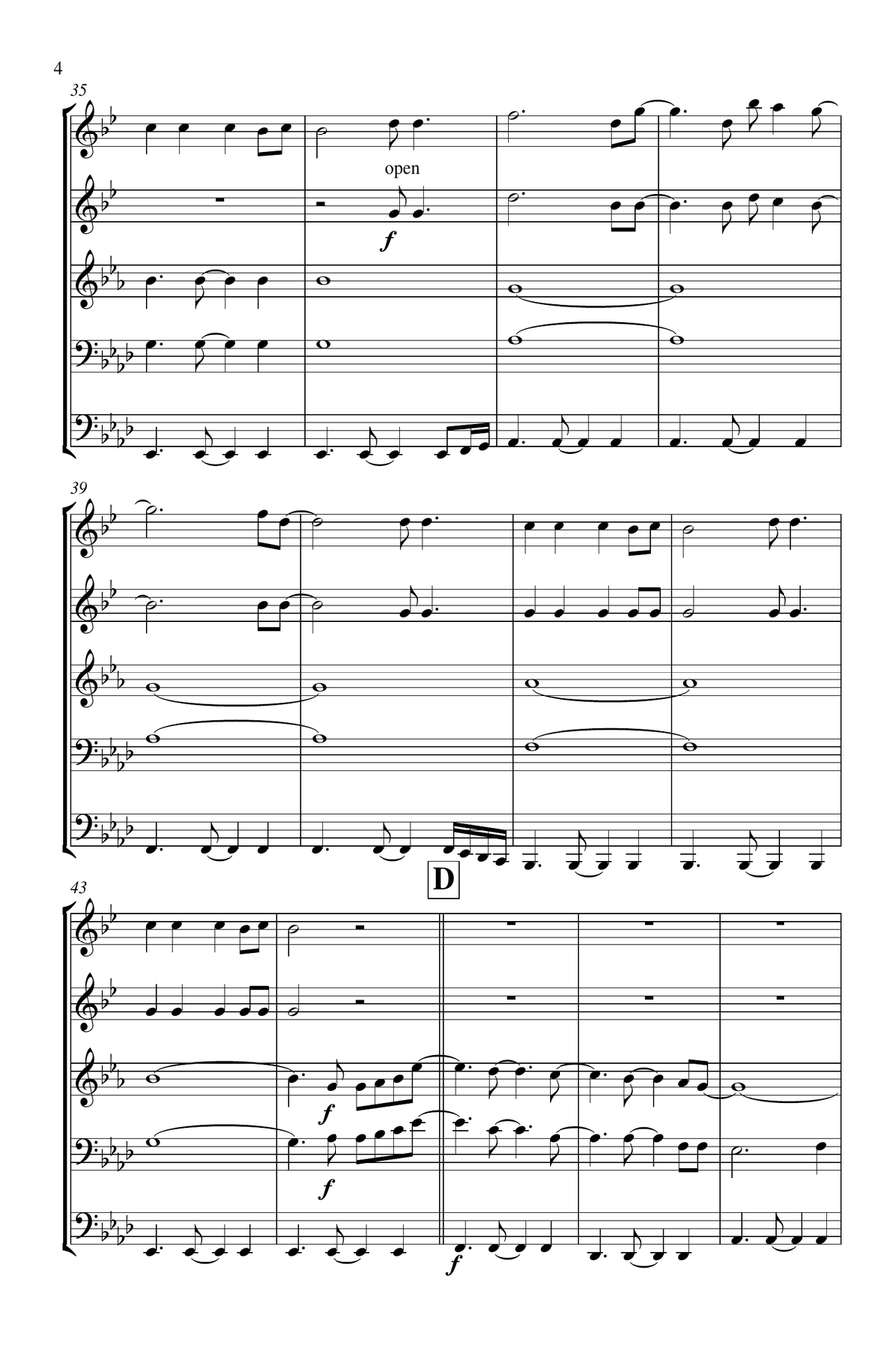 All Of Me All Of Me Brass Ensemble scores gallery preview page 5
