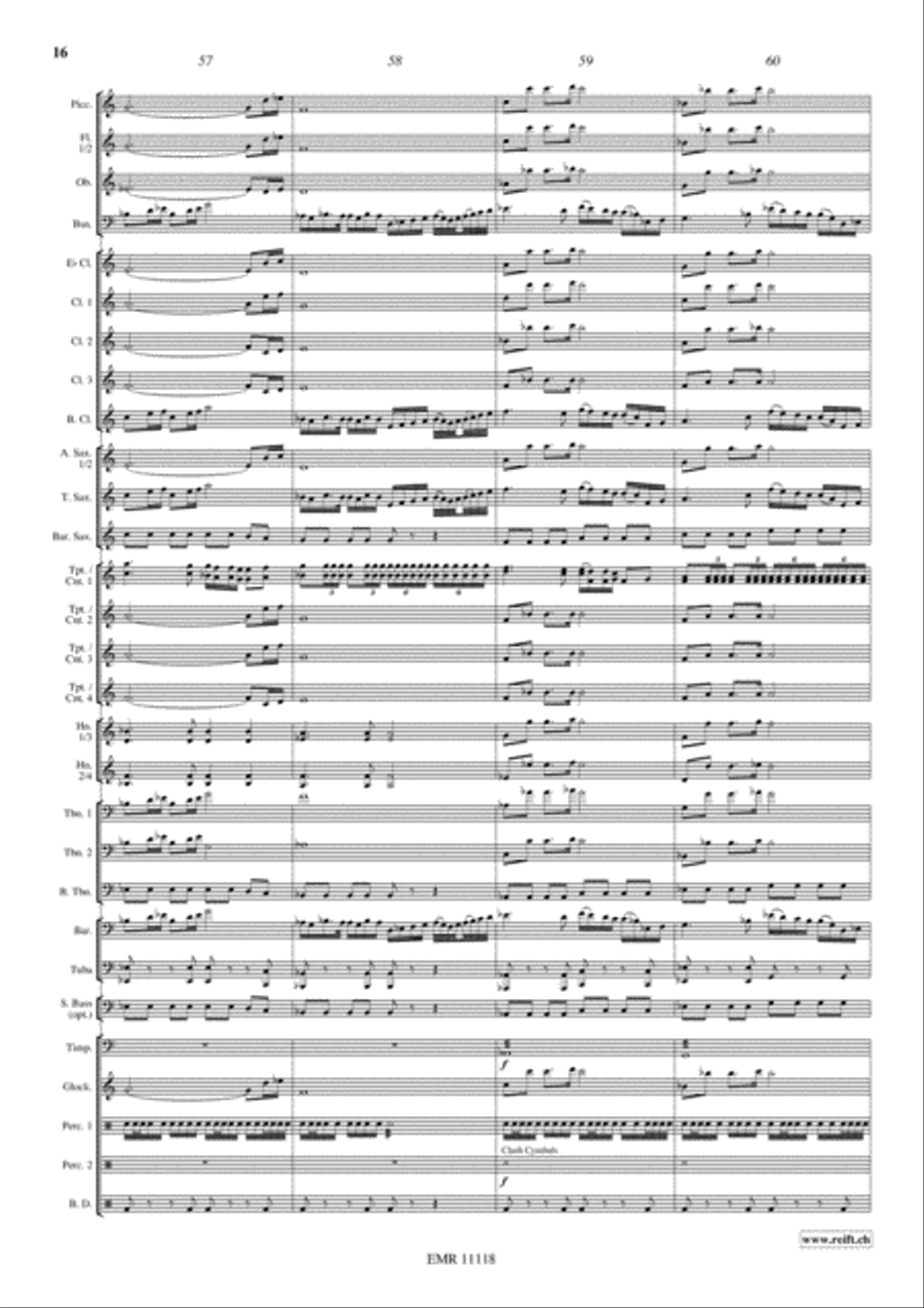 3 Moments Of Happiness Concert Band scores gallery preview page 17