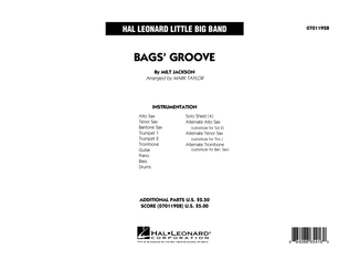Bags' Groove (arr. Mark Taylor) - Full Score