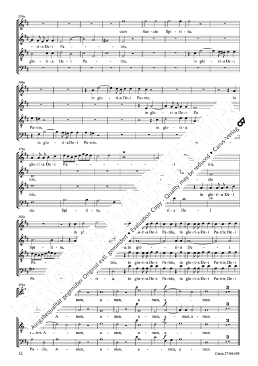 Messa per il Santissimo Natale 4-Part scores gallery preview page 13