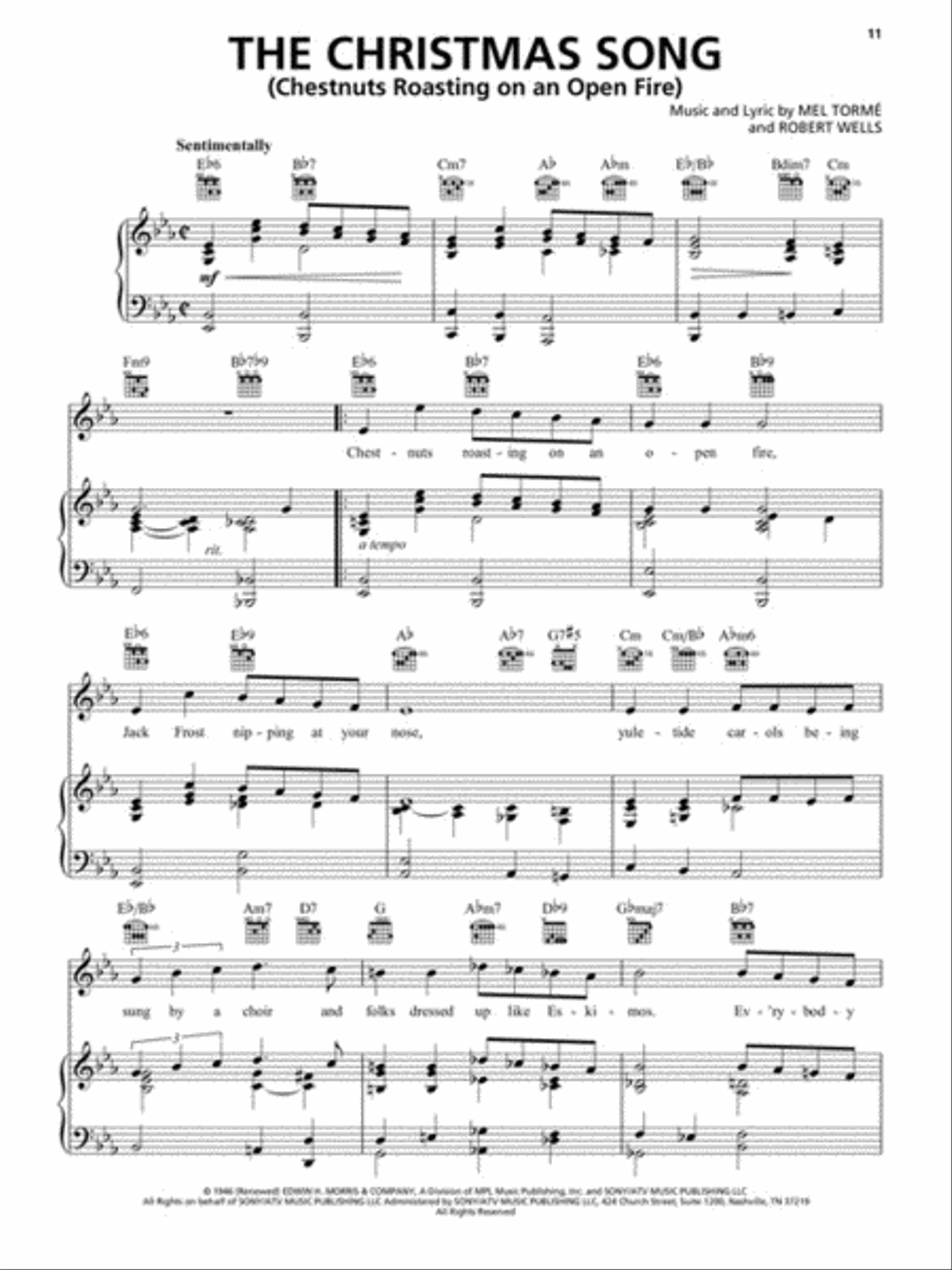 A Sentimental Christmas Book Piano, Vocal, Guitar scores gallery preview page 4