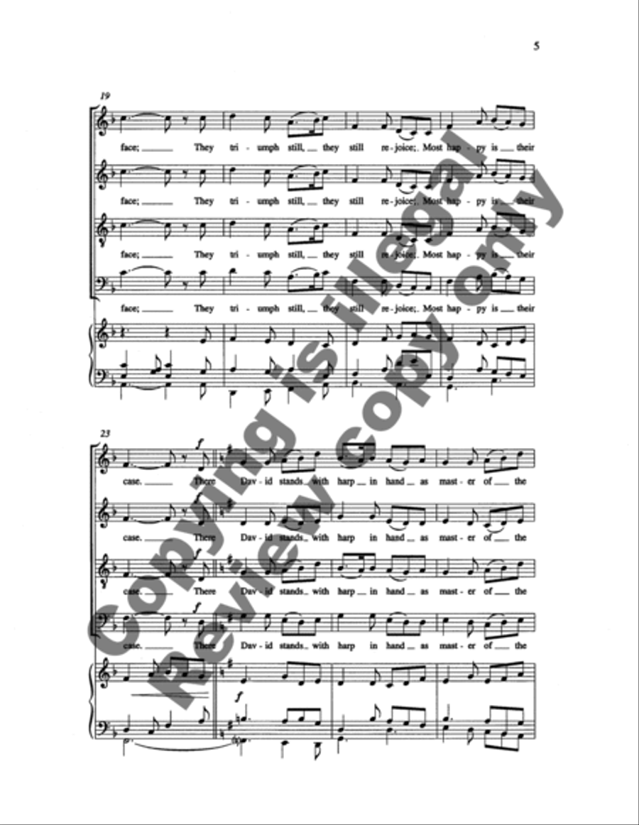 Jerusalem My Happy Home 4-Part scores gallery preview page 7