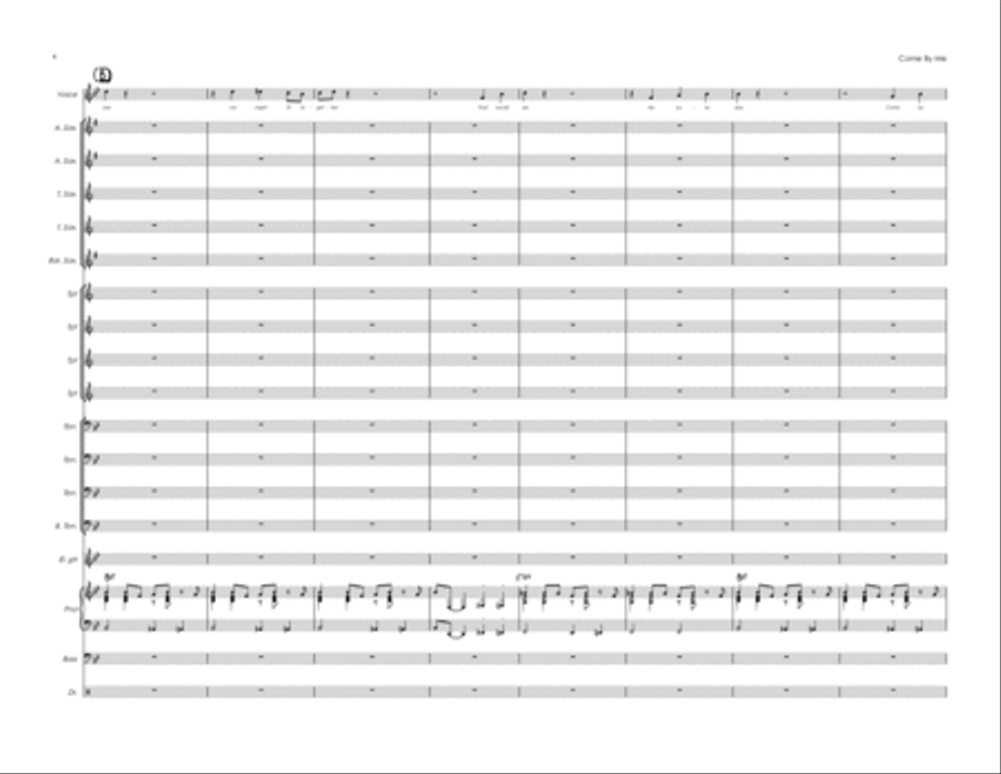 Come By Me Jazz Ensemble scores gallery preview page 4