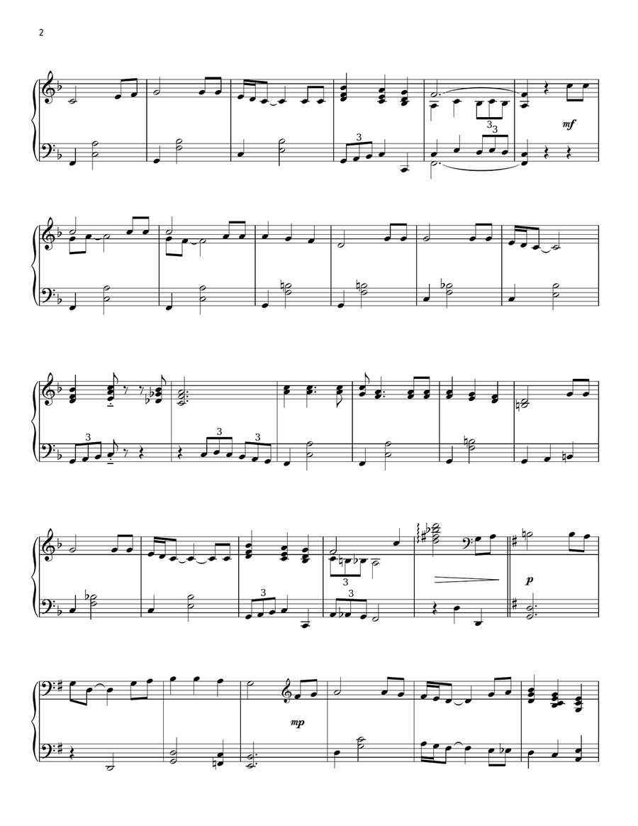 The Family Of God (arr. Phillip Keveren) Piano Solo scores gallery preview page 2