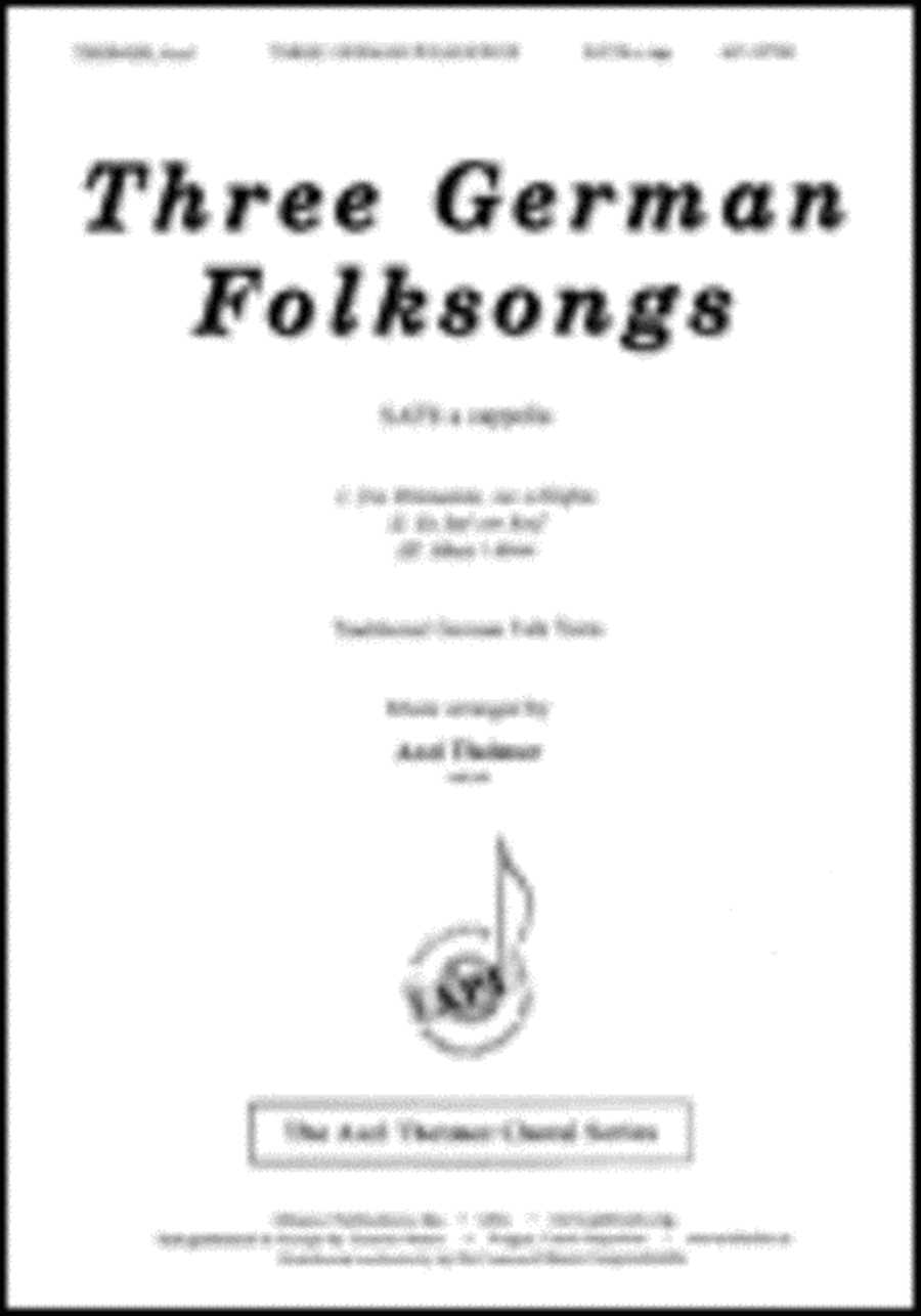 Three German Folksongs 4-Part scores gallery preview page 1
