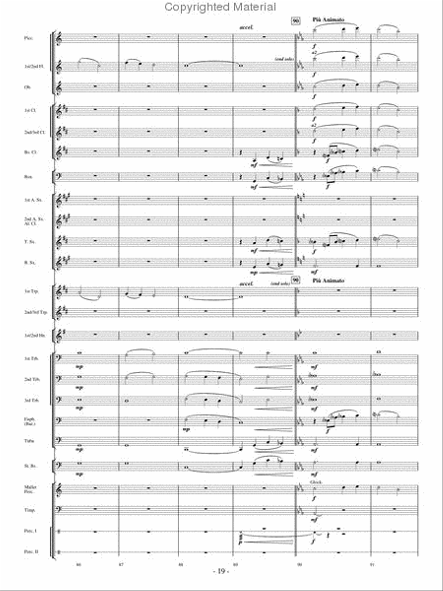 Where Eagles Soar Concert Band scores gallery preview page 18