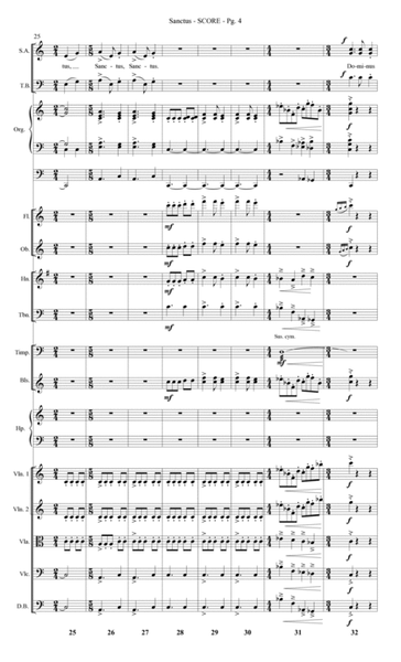 Sanctus (Chamber Orc.) - Full Score