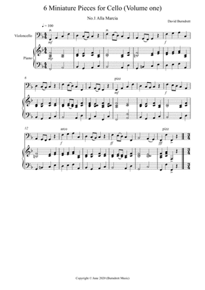 6 Miniature Pieces for Cello and Piano (volume one)