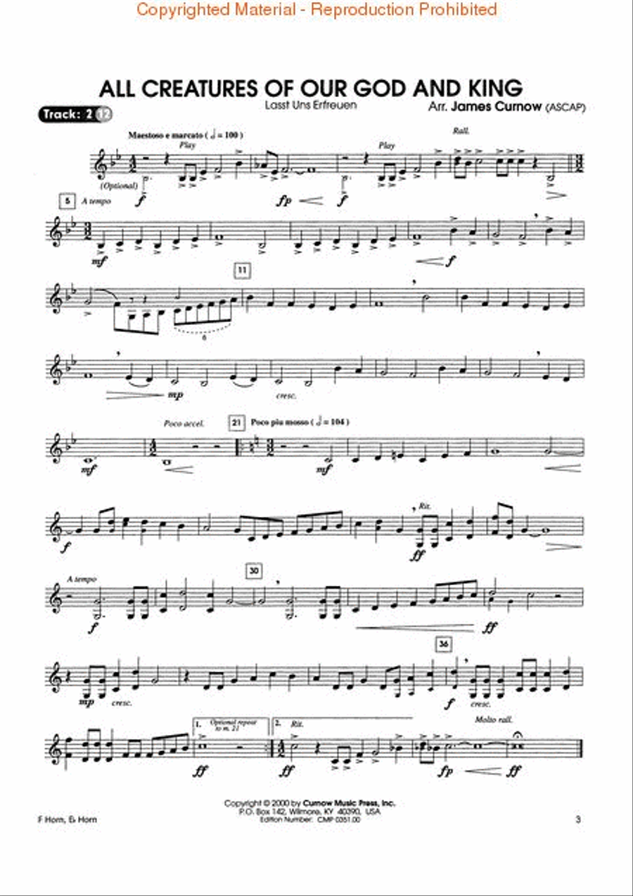 Great Hymns Horn scores gallery preview page 2