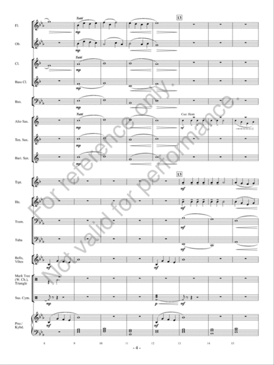 Aura Lea Aura Lea Concert Band scores gallery preview page 5