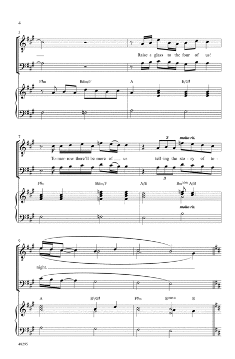 Hamilton Men Choir scores gallery preview page 2