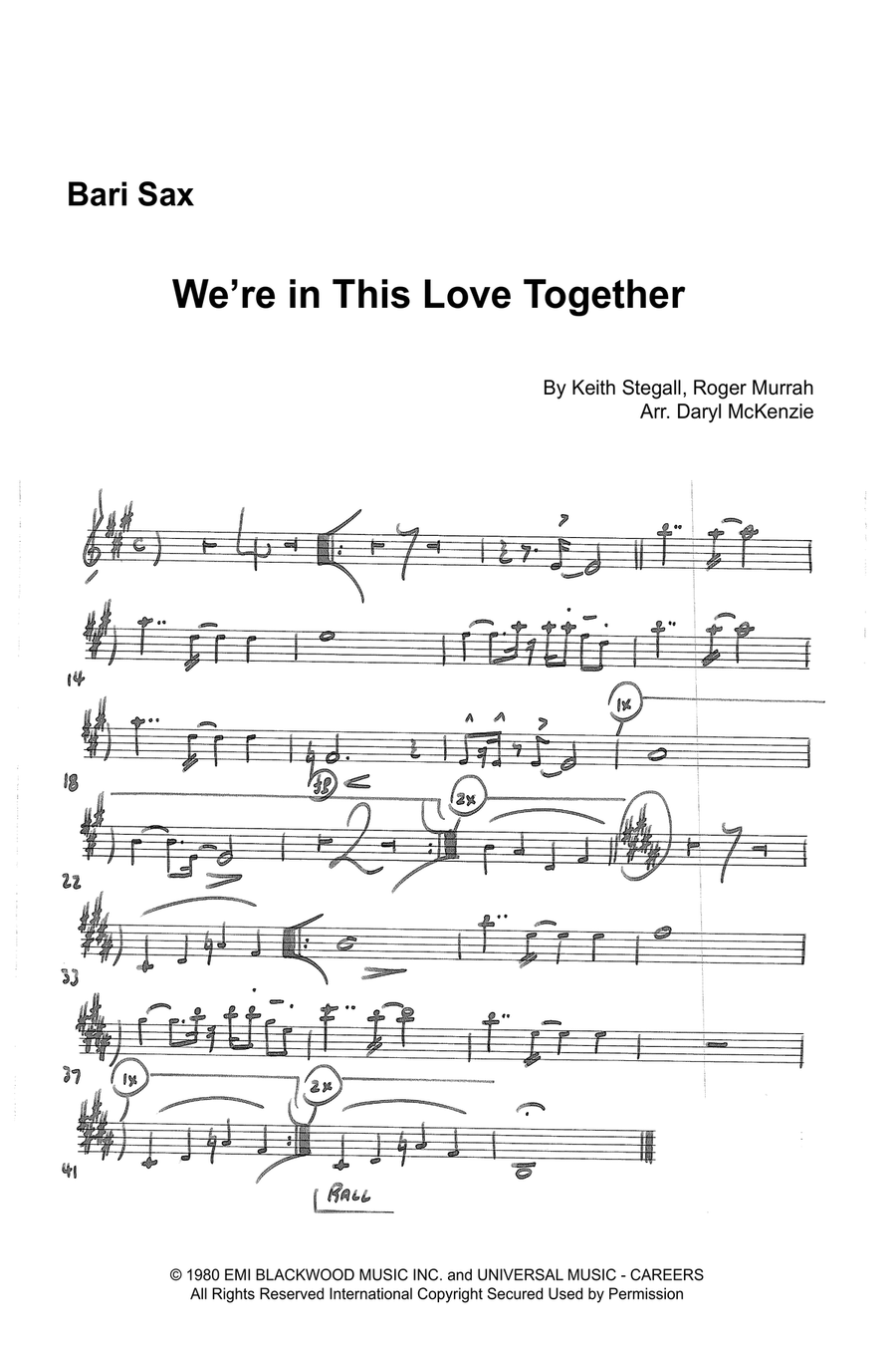 We're In This Love Together Large Ensemble scores gallery preview page 4