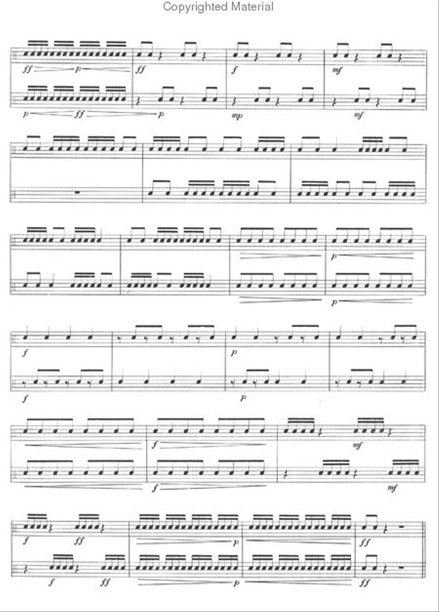Intermediate Duets For Snare Drum Snare Drum scores gallery preview page 3