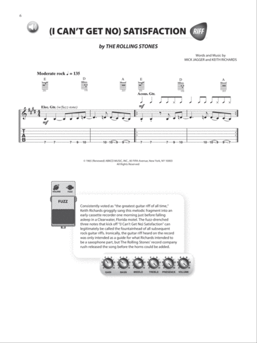 The Greatest Rock Guitar Riffs Electric Guitar scores gallery preview page 6
