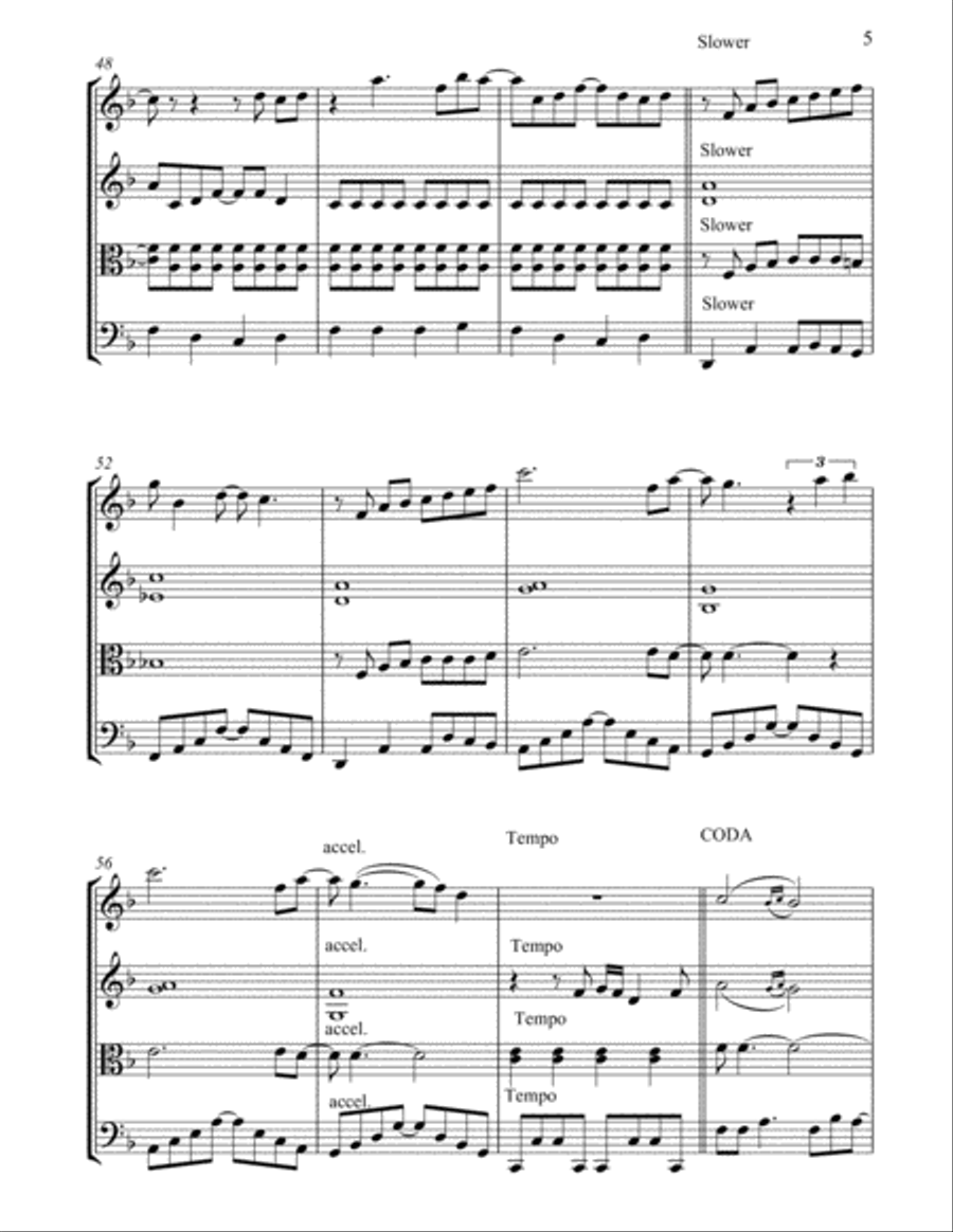 Wouldn't It Be Nice Wouldn't It Be Nice String Quartet scores gallery preview page 5