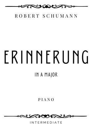 Schumann - Erinnerung in A Major - Intermediate