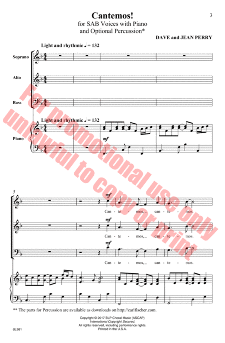 Cantemos! Choir scores gallery preview page 7