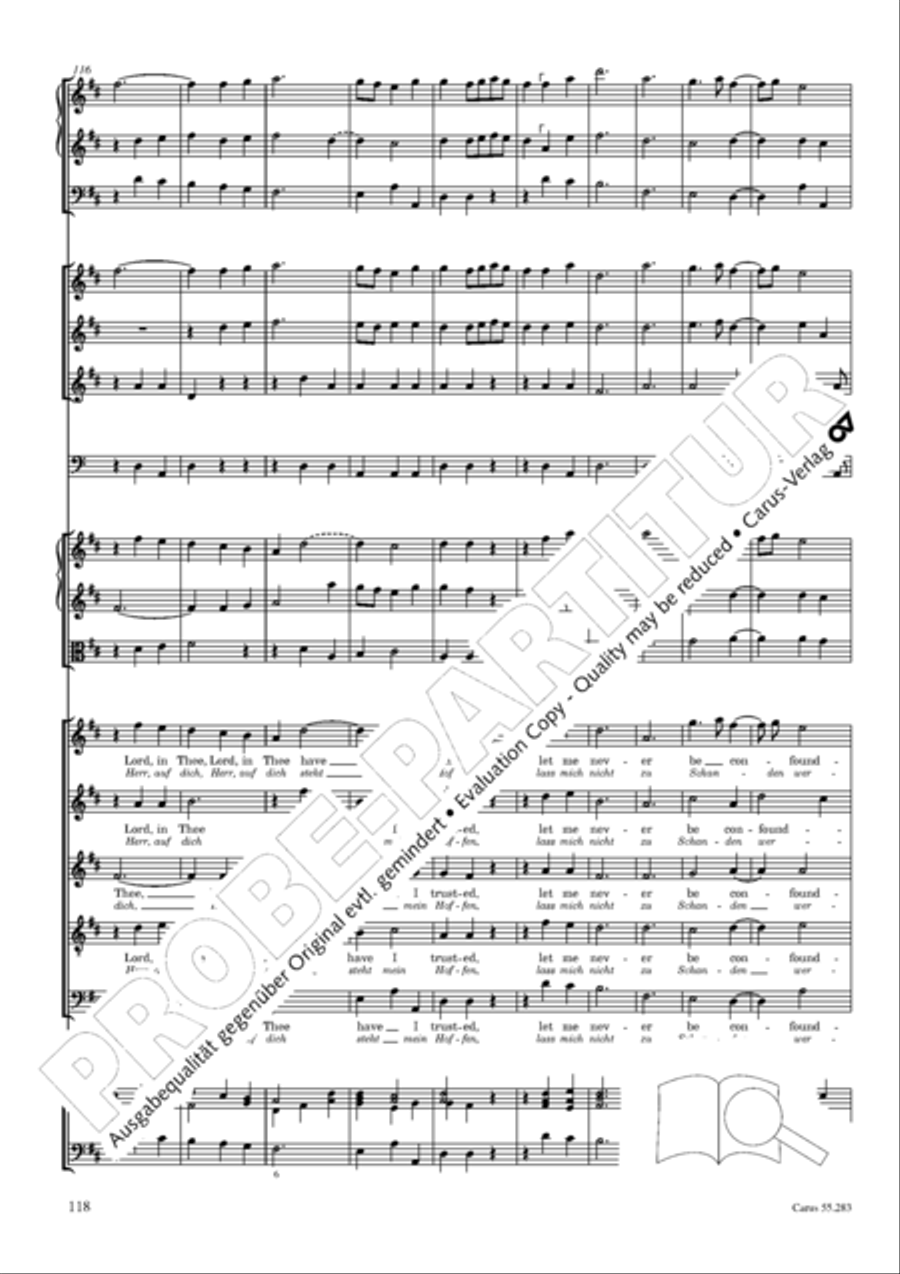 Te Deum for the Victory of Dettingen SSATB scores gallery preview page 135