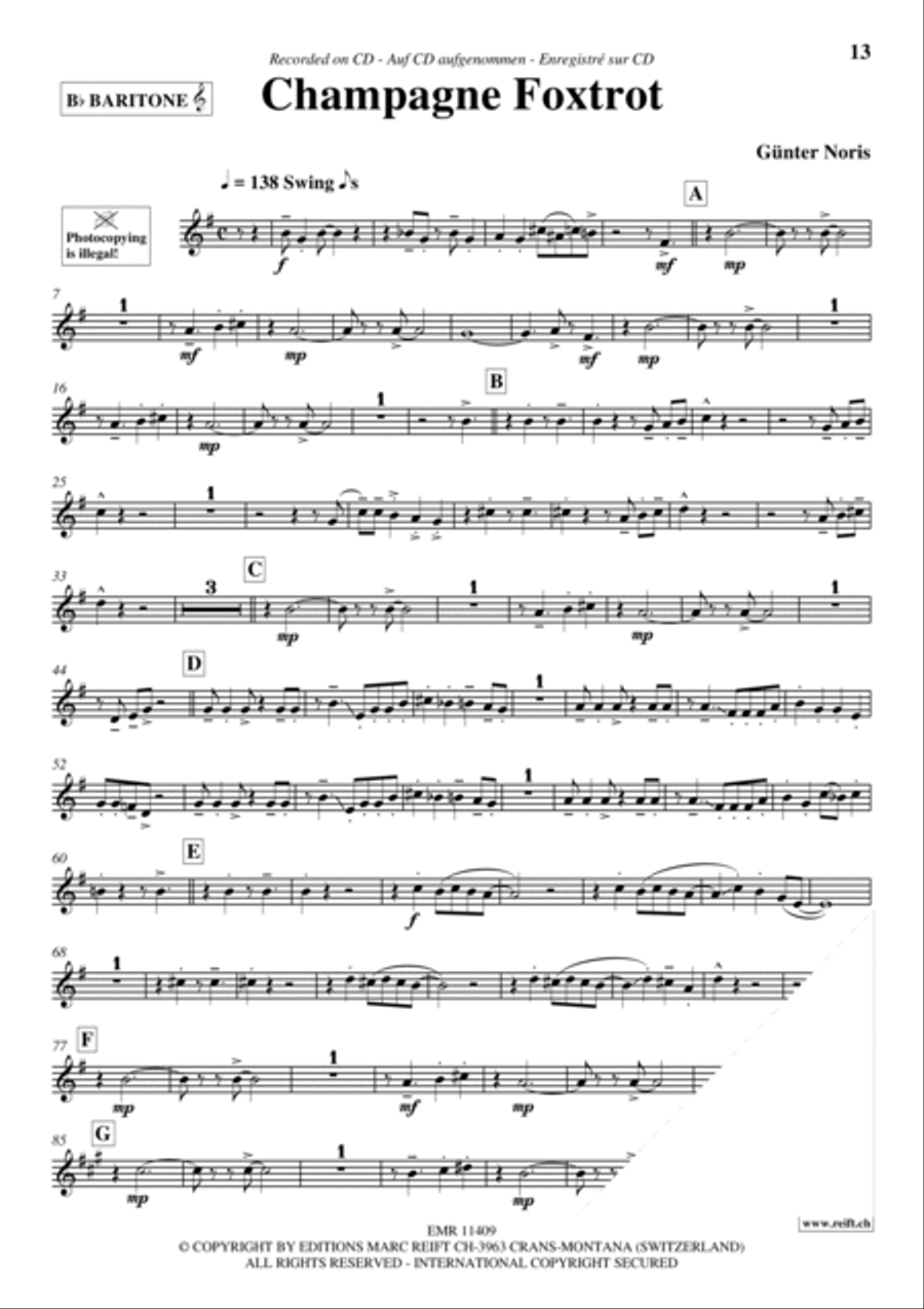 Play The 1st Baritone With The Ballroom Dance Orchestra Vol. 2 Piccolo scores gallery preview page 14