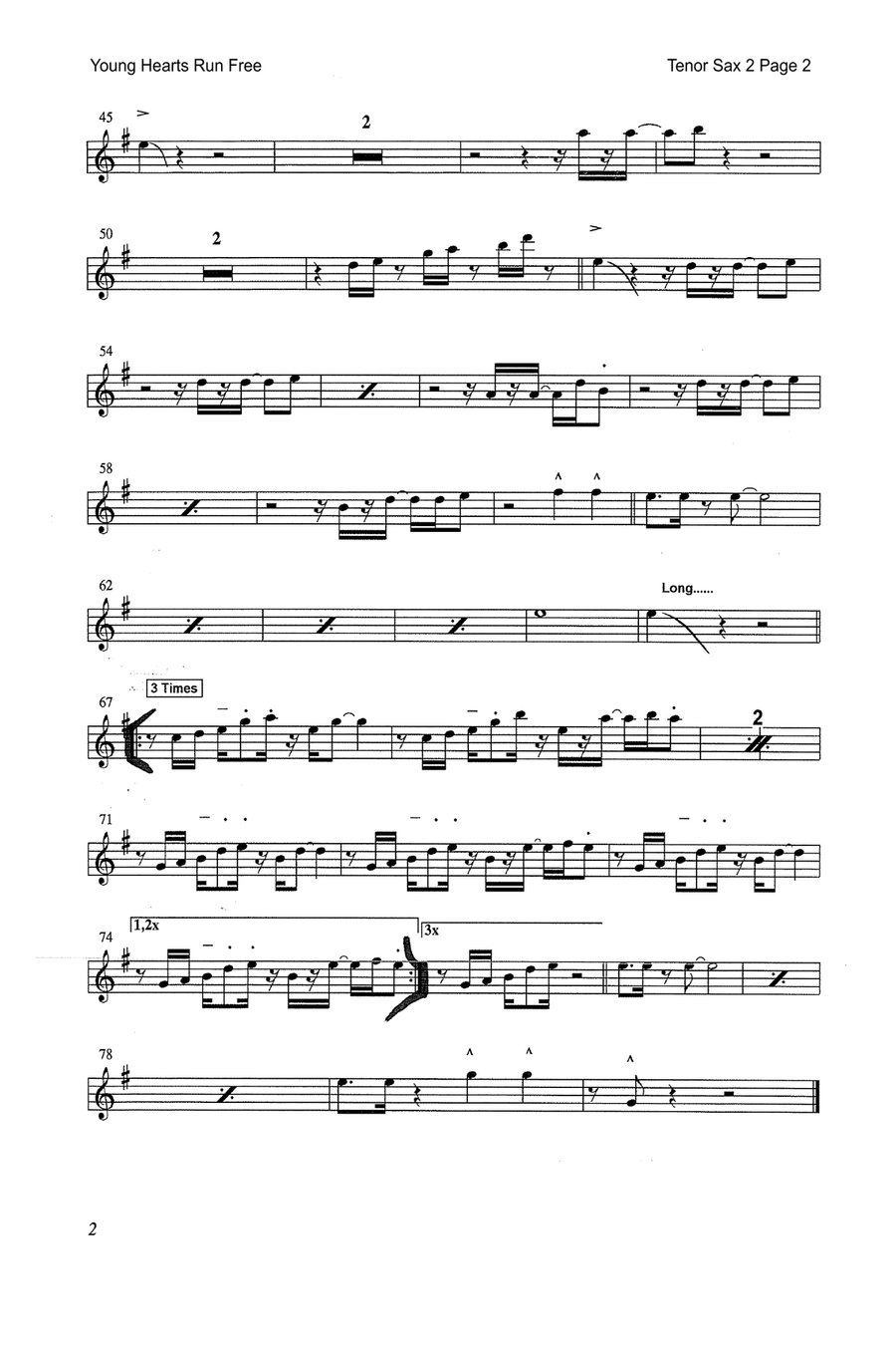 Young Hearts Run Free Jazz Ensemble scores gallery preview page 6