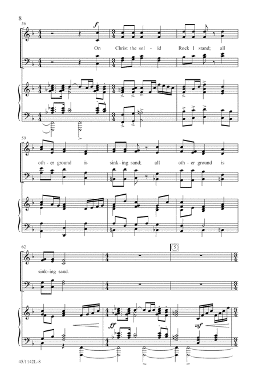 The Church's One Foundation 4-Part scores gallery preview page 10