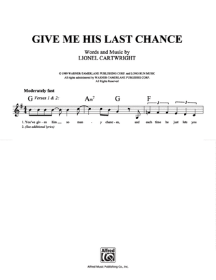 Give Me His Last Chance