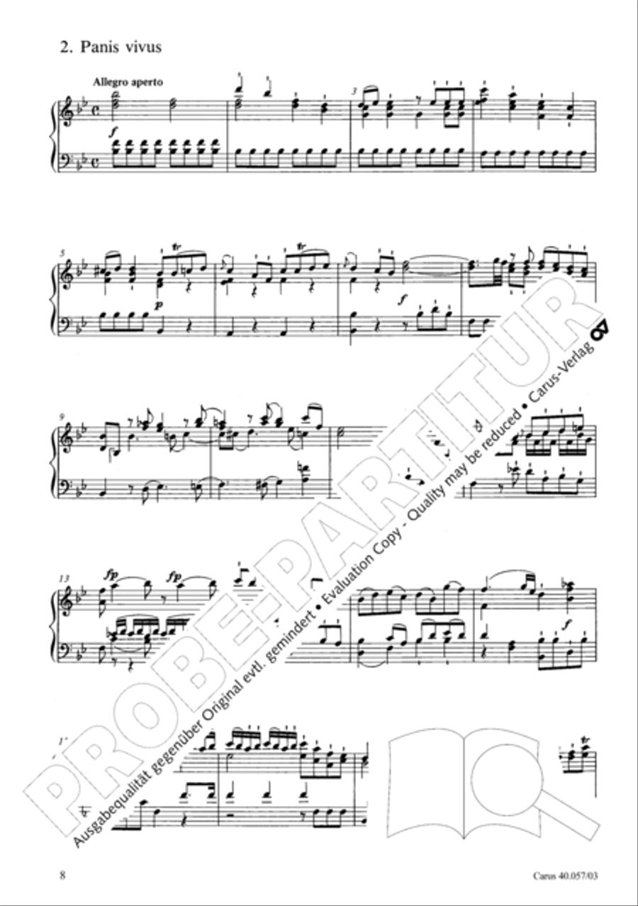 Litaniae de venerabili altaris Sacramento in Es 4-Part scores gallery preview page 9