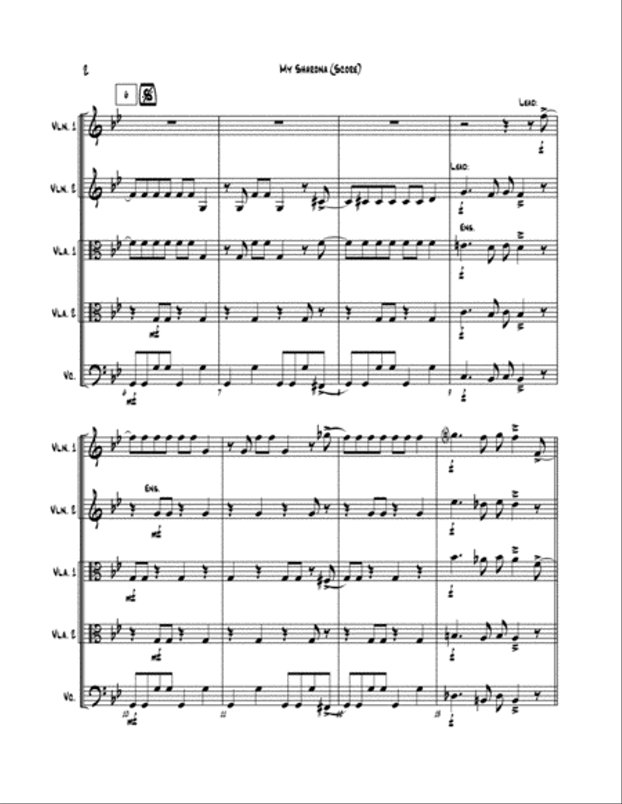 My Sharona String Trio scores gallery preview page 3