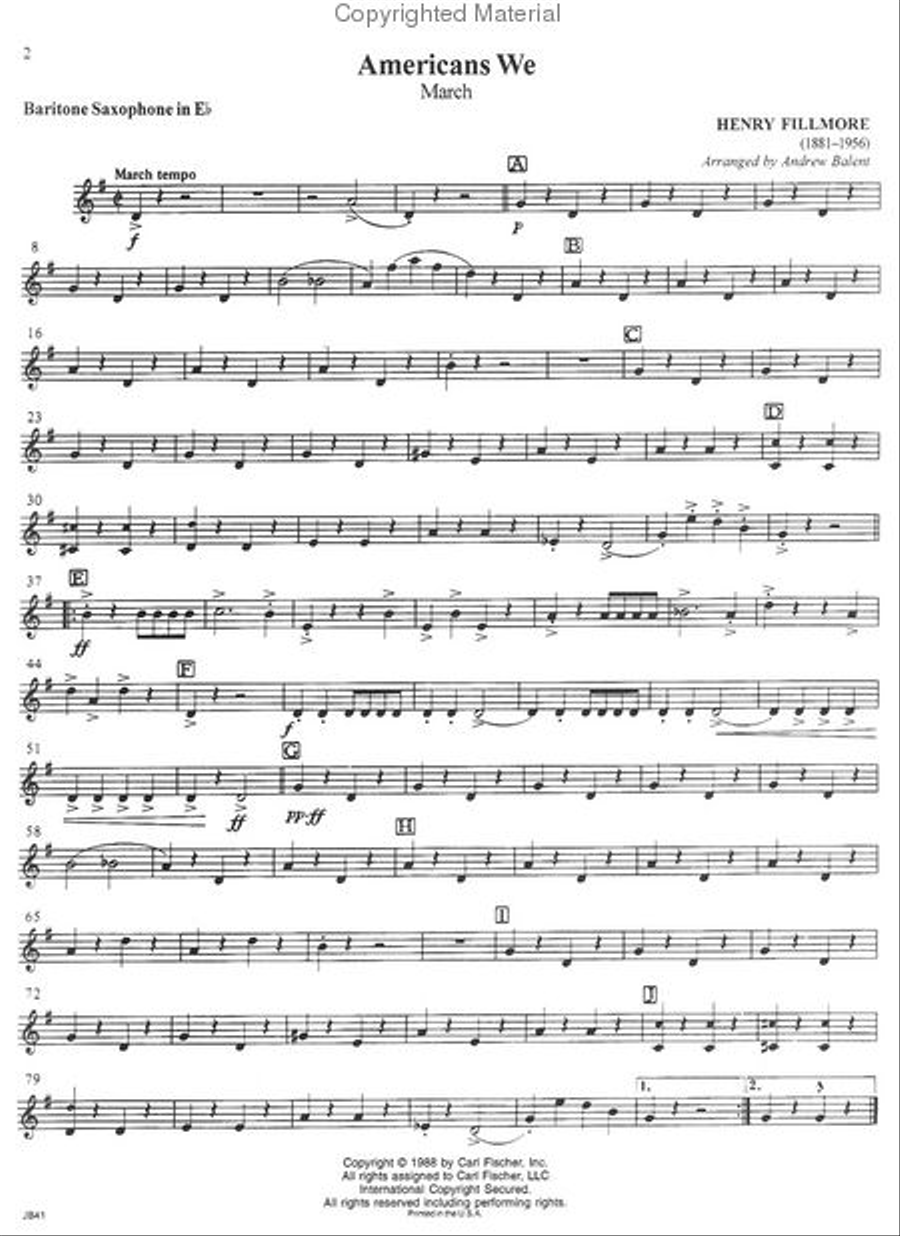 March Spectacular March Spectacular Concert Band Methods scores gallery preview page 2