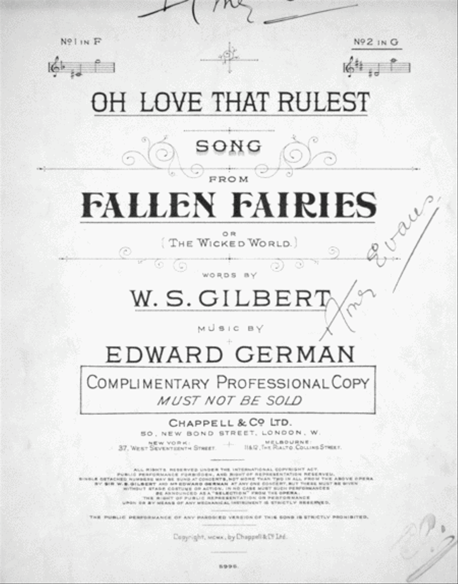 Oh Love That Rulest. Song Voice scores gallery preview page 1