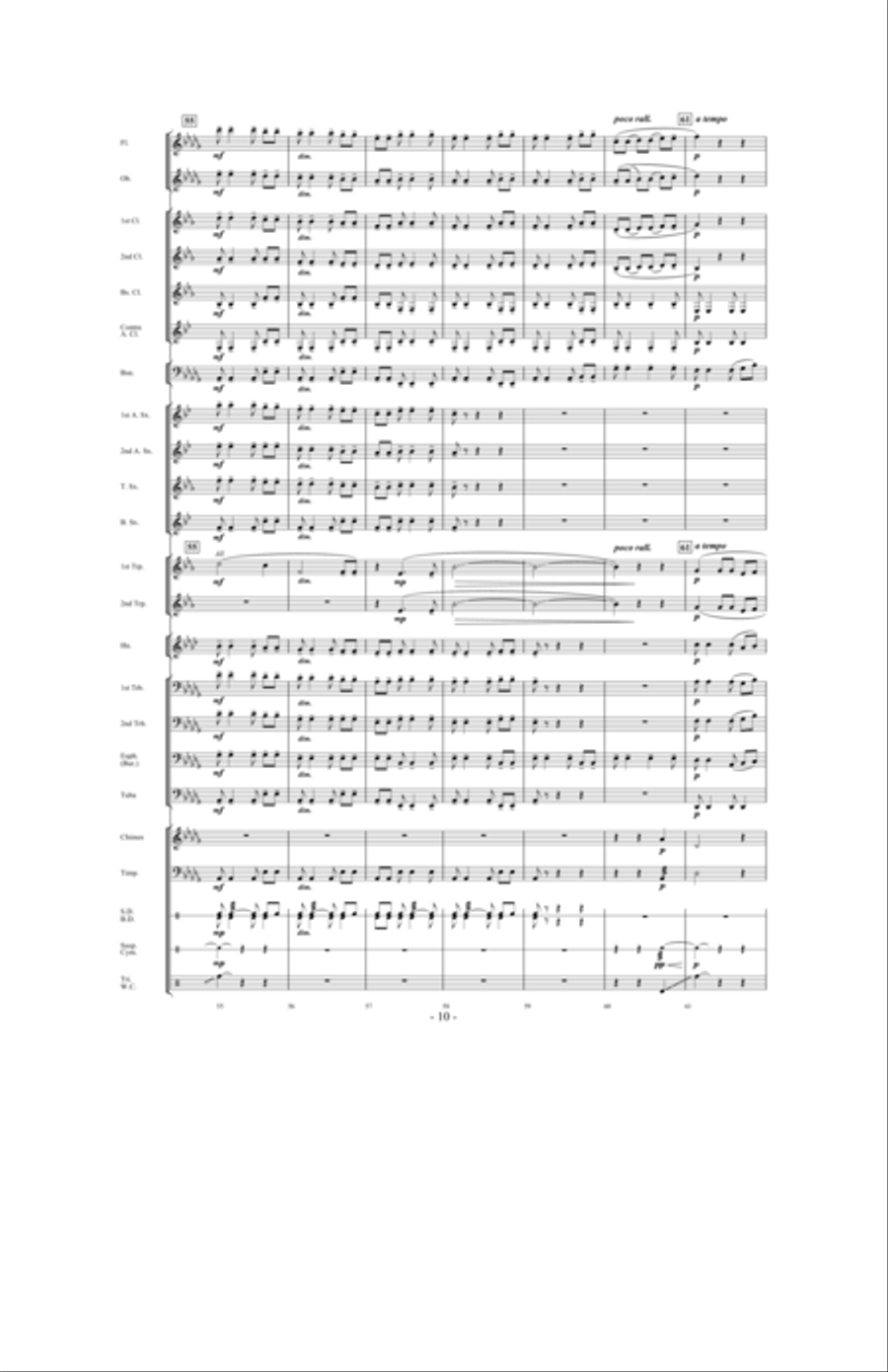 Silent Noon Silent Noon Concert Band scores gallery preview page 9