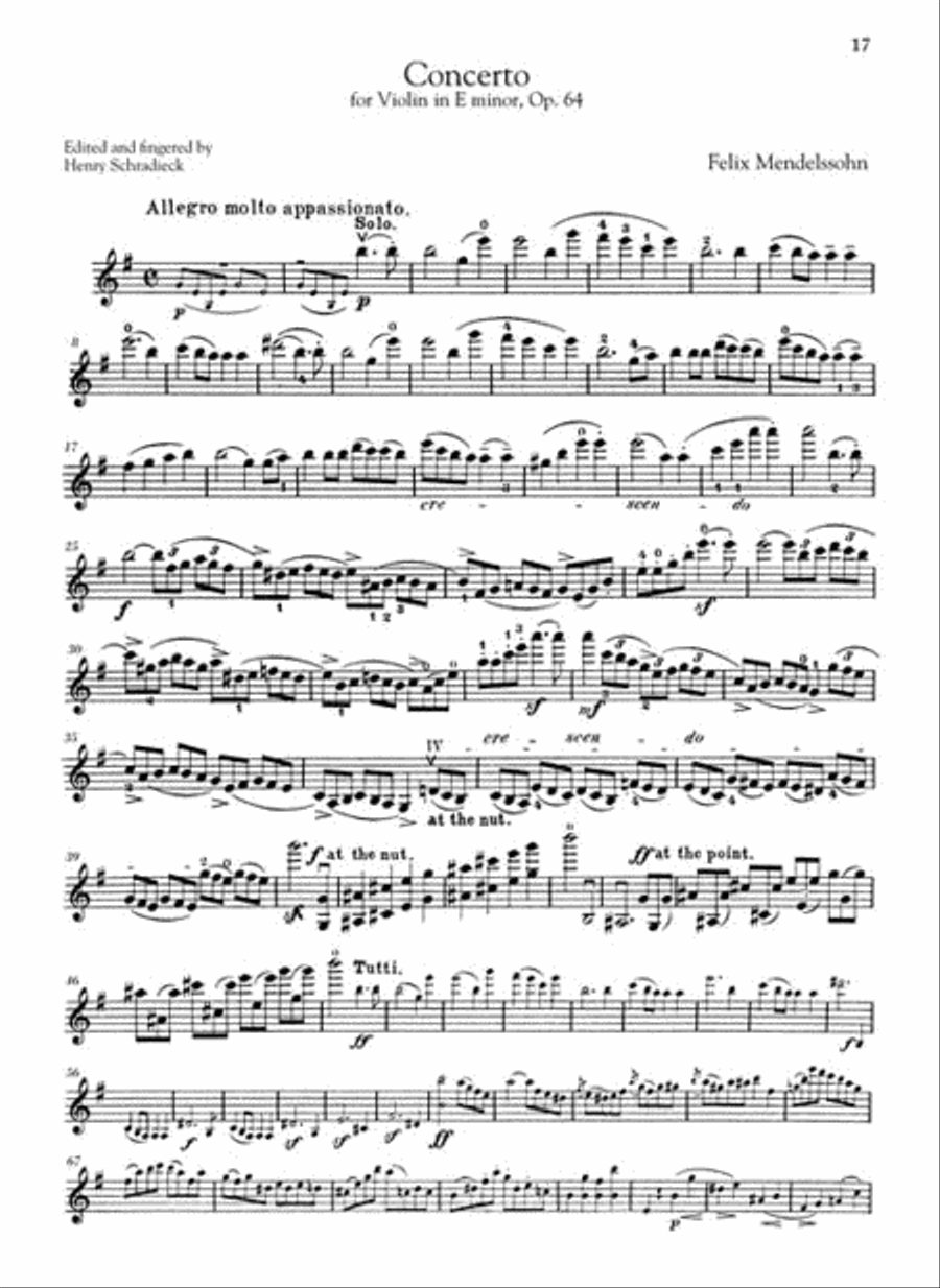 Three Romantic Violin Concertos: Bruch, Mendelssohn, Tchaikovsky Violin Solo scores gallery preview page 5
