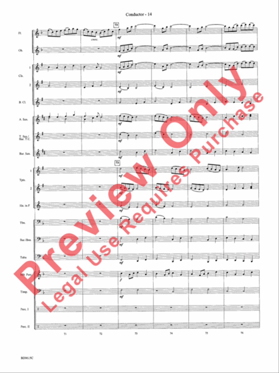 Angels We Have Heard on High Concert Band scores gallery preview page 17