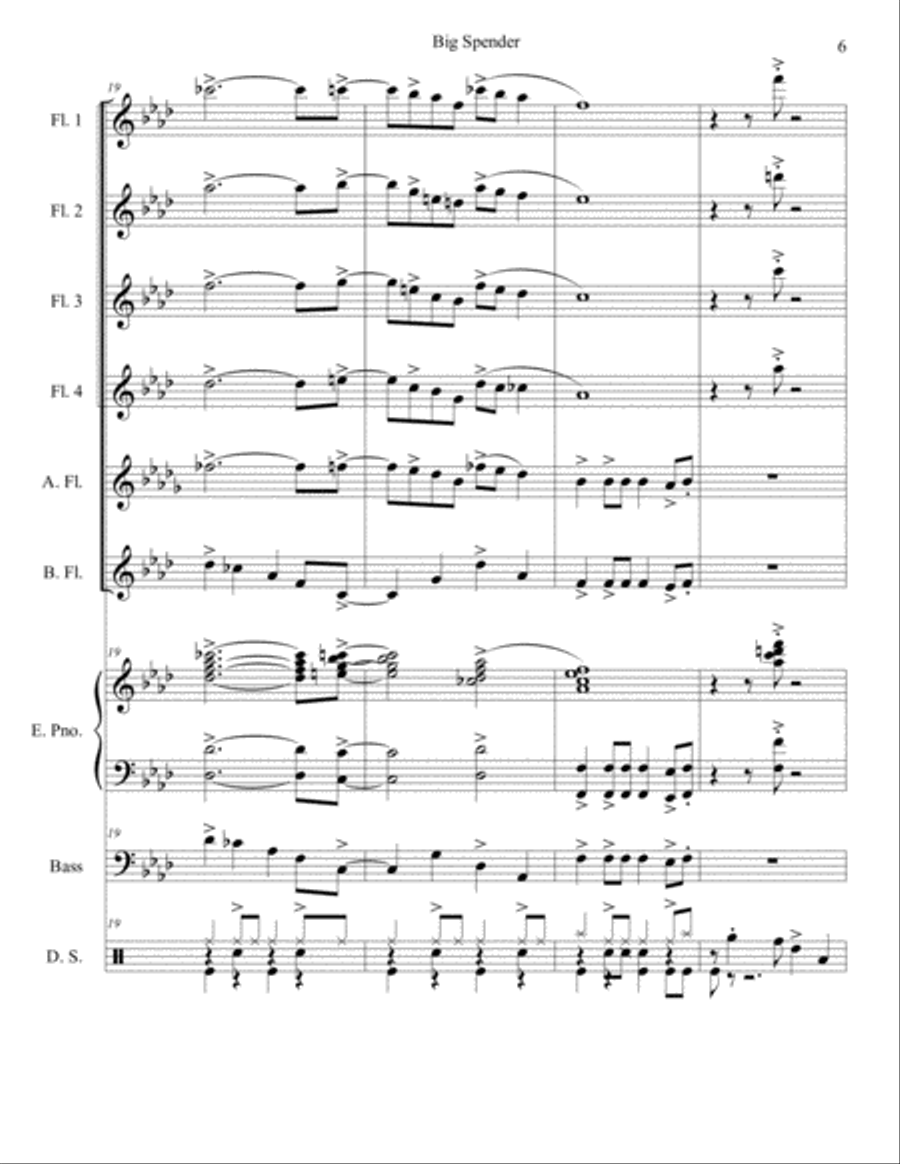 Big Spender Big Spender Small Ensemble scores gallery preview page 6
