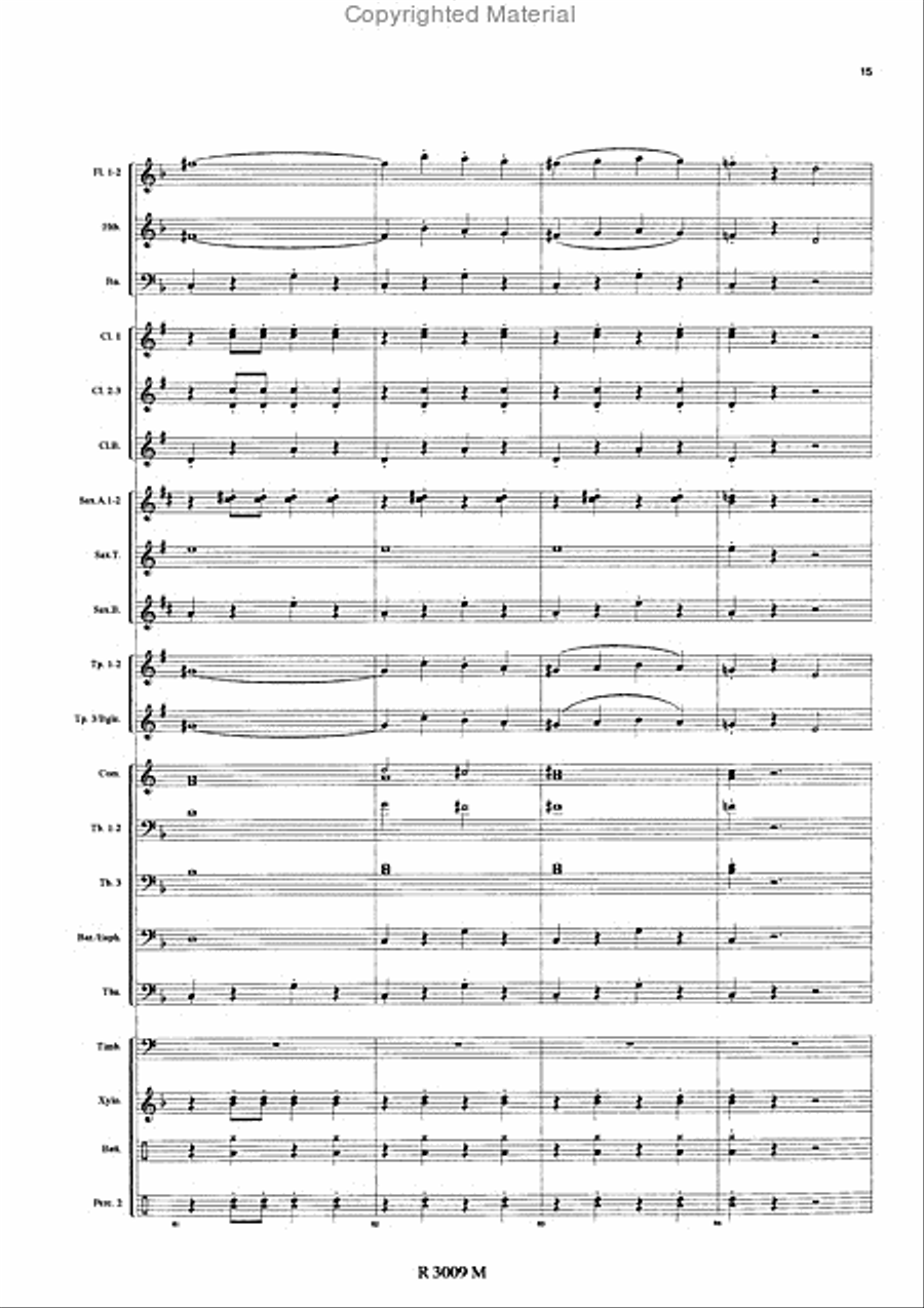 Brigades du Tigre Concert Band scores gallery preview page 16