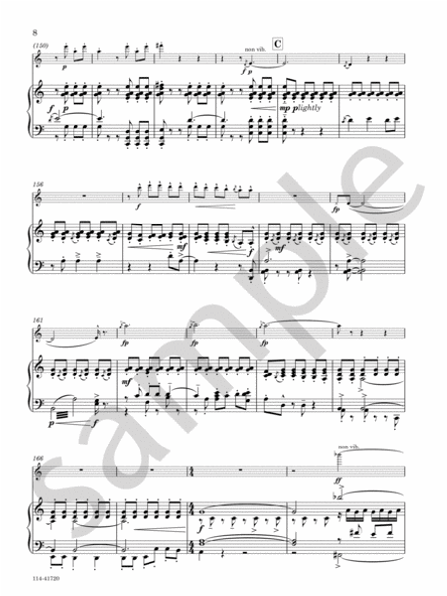 Autumn Lute-Song Chamber Music scores gallery preview page 8