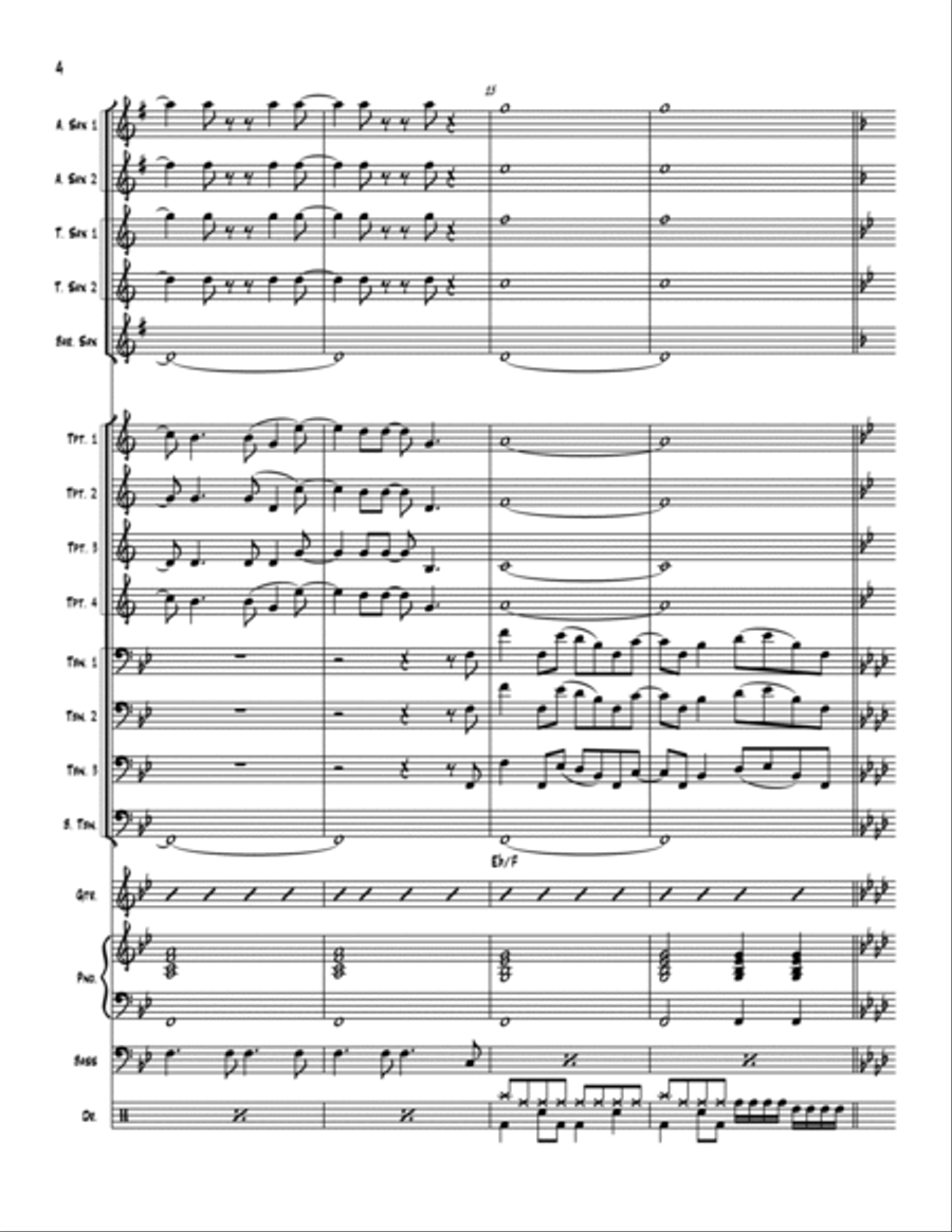 Pleasant Valley Sunday Jazz Ensemble scores gallery preview page 4