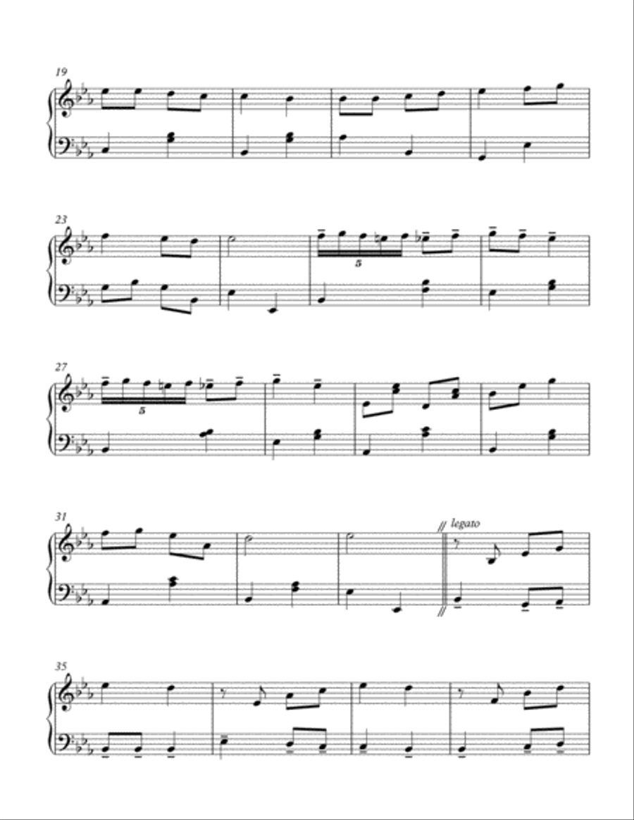 Rescue the Perishing - adapted from Beethoven's Ecossaise Easy Piano scores gallery preview page 2