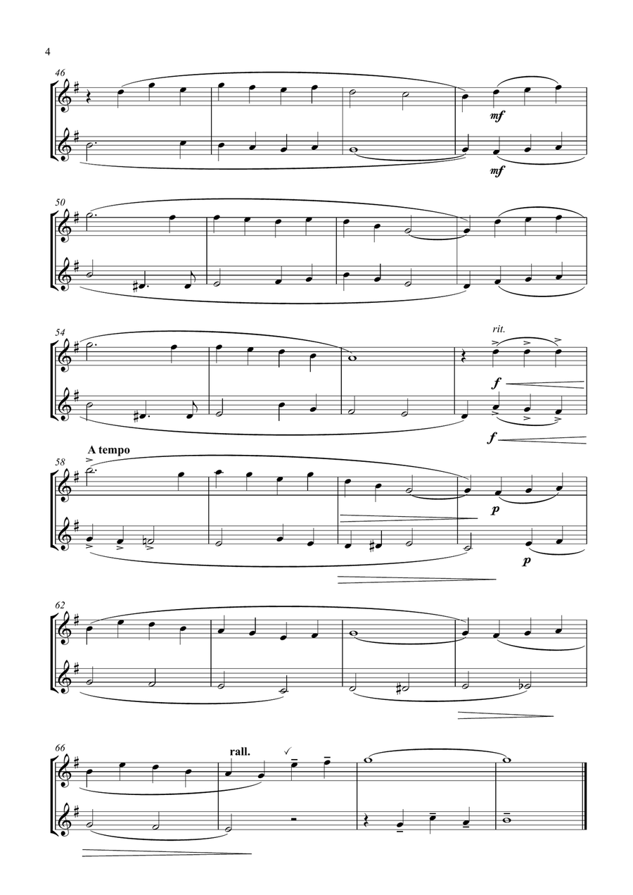 Danny Boy. Violin Duet String Duet scores gallery preview page 4