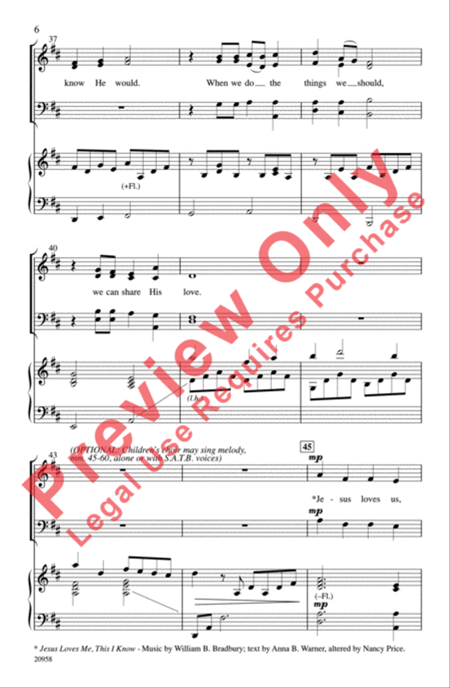 We Can Share His Love We Can Share His Love 4-Part scores gallery preview page 6