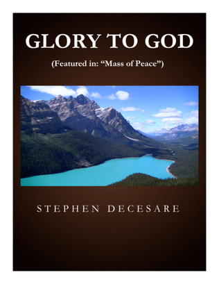 Book cover for Glory To God (from "Mass of Peace")