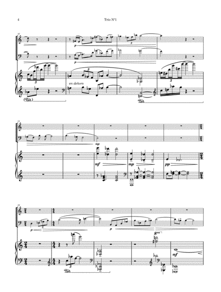 Trio Nº1 - for cor anglais, violoncello & piano