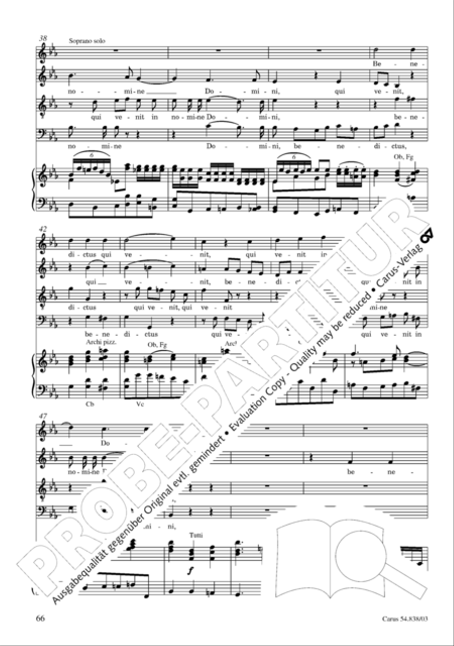 Requiem in B 4-Part scores gallery preview page 71