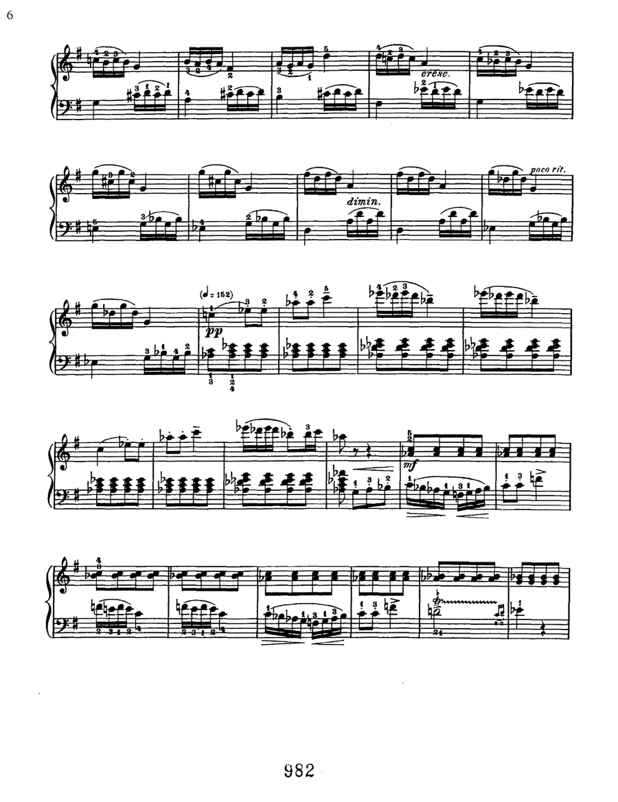 Rage Over A Lost Penny (rondo A Capriccio In G), Op. 129 Piano Solo scores gallery preview page 6